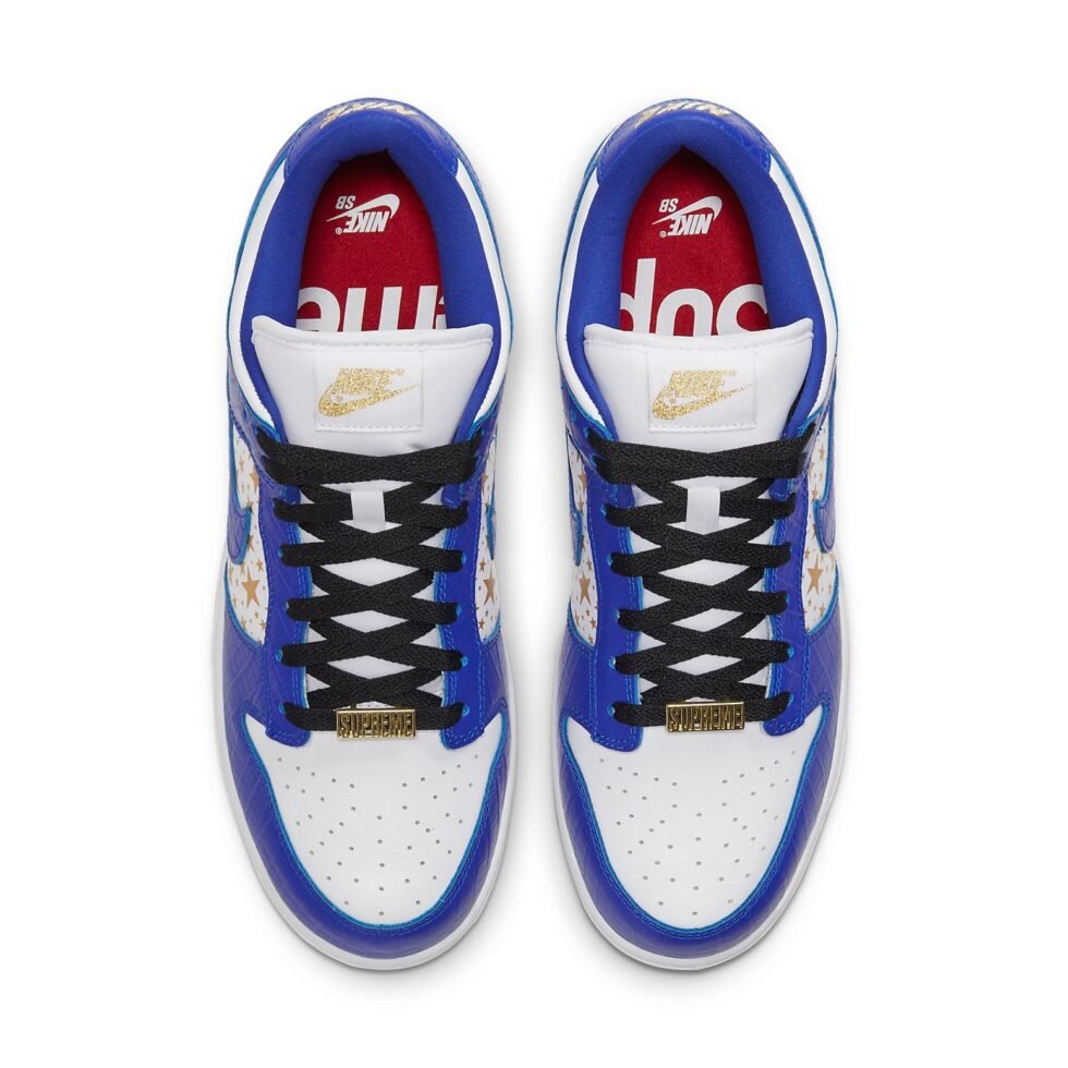 Nike x Supreme SB Dunk Low OG QS 'Hyper Royal' DH3228-100 - Image 4