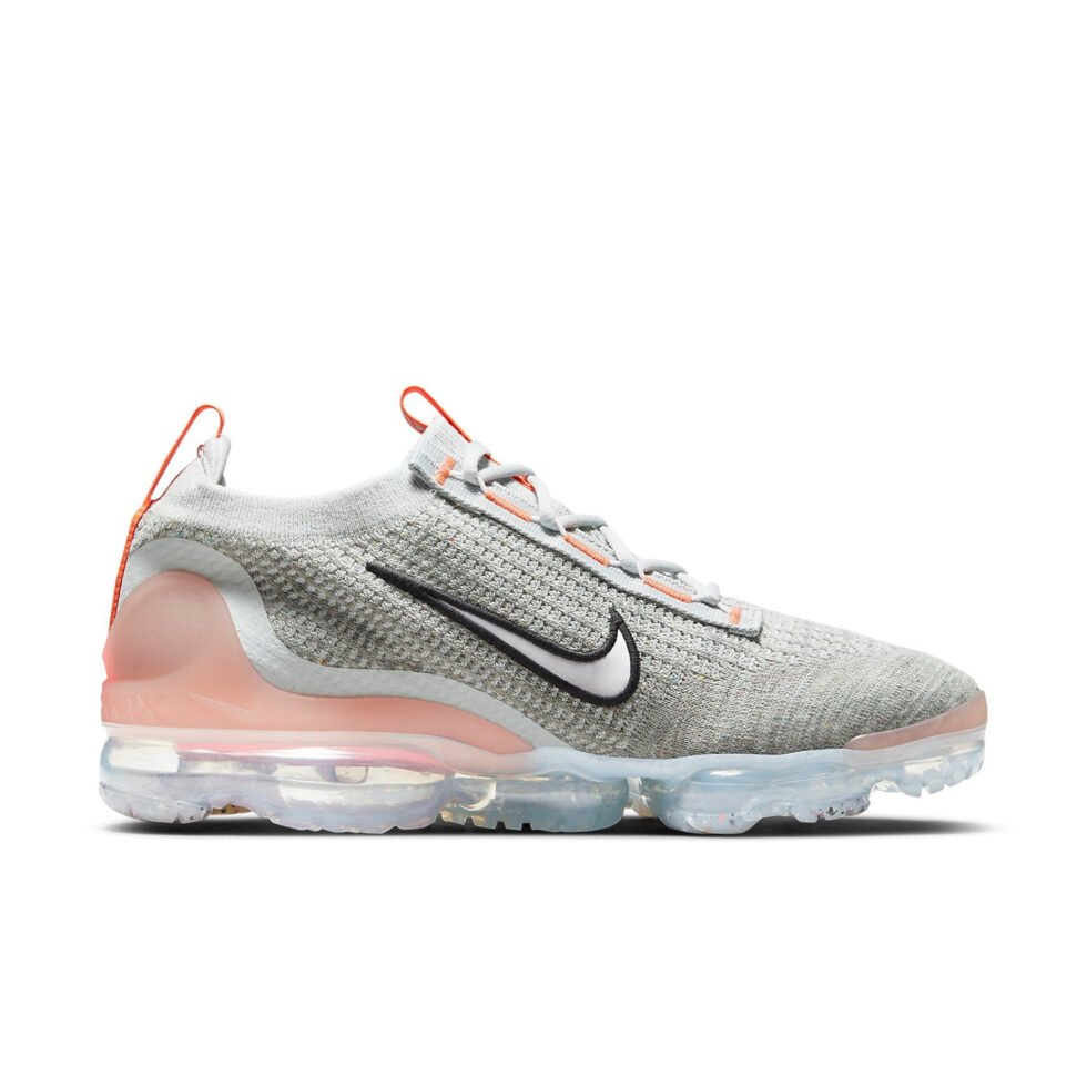 Nike Air VaporMax 2021 Flyknit 'Grey Fog Bright Mango' DH4084-002 - Image 2