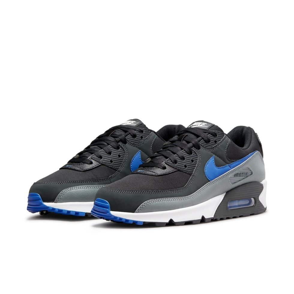Nike Air Max 90 'Black Medium Blue' DH4619-001 - Image 3