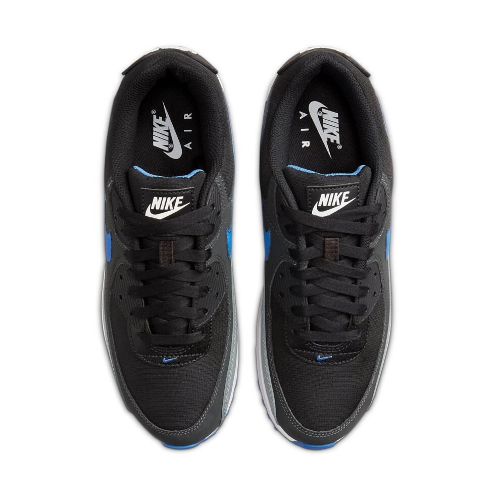 Nike Air Max 90 'Black Medium Blue' DH4619-001 - Image 4