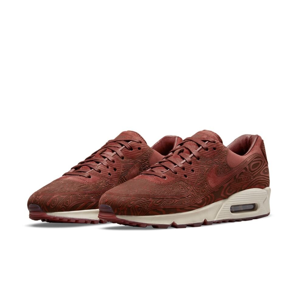 Nike Air Max 90 QS Laser 'Woodgrain - Dark Pony' DH4689-200 - Image 3