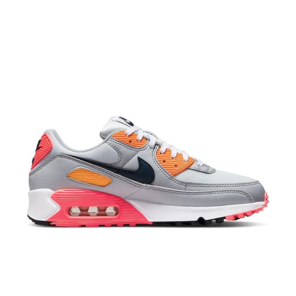 (WMNS) Nike Air Max 90 'Grey Crimson Gold' DH5072-001 - Image 2