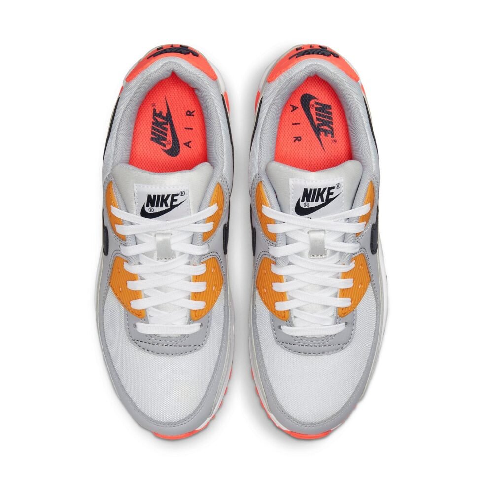 (WMNS) Nike Air Max 90 'Grey Crimson Gold' DH5072-001 - Image 4