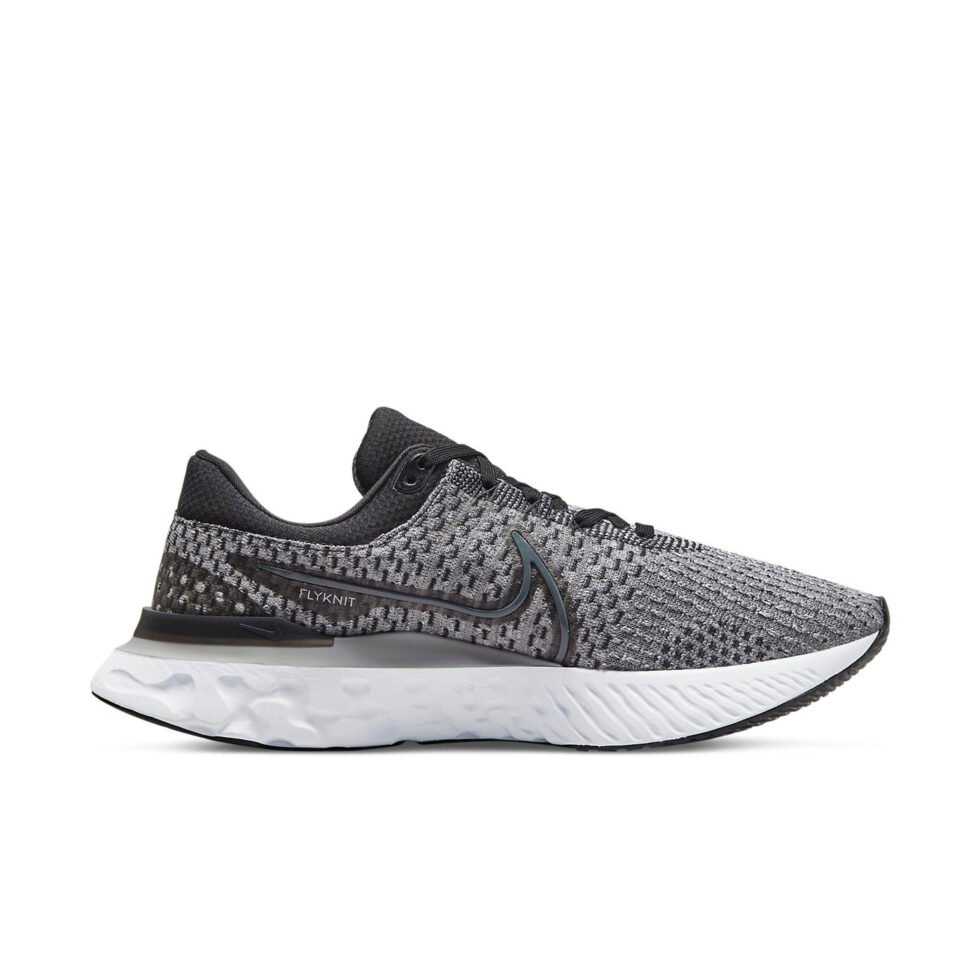 Nike React Infinity Run Flyknit 3 'Black Grey Fog' DH5392-006 - Image 2