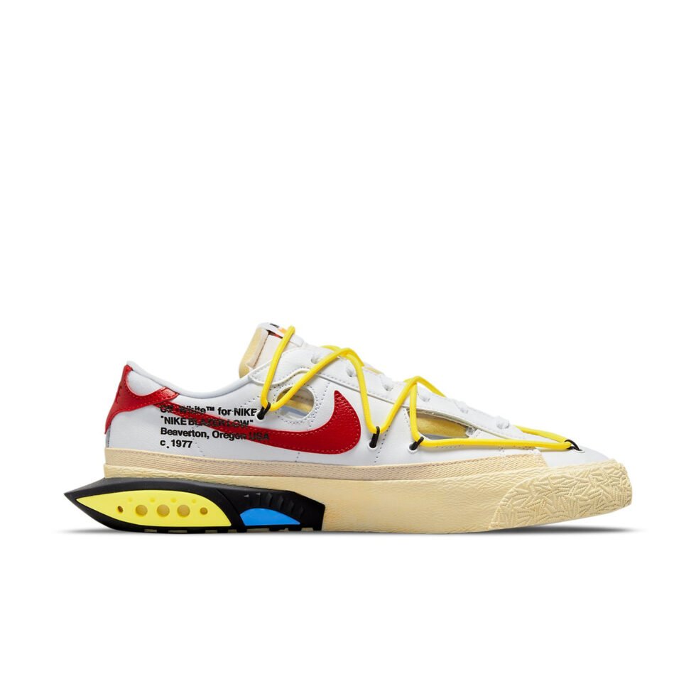 Nike x Off-White Blazer Low 'White University Red' DH7863-100 - Image 2