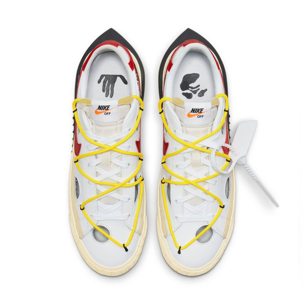 Nike x Off-White Blazer Low 'White University Red' DH7863-100 - Image 4