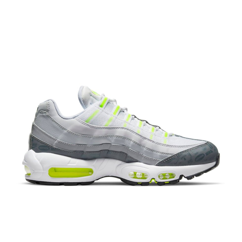 Nike Air Max 95 'Logos Pack - White Neon' DH8256-100 - Image 2