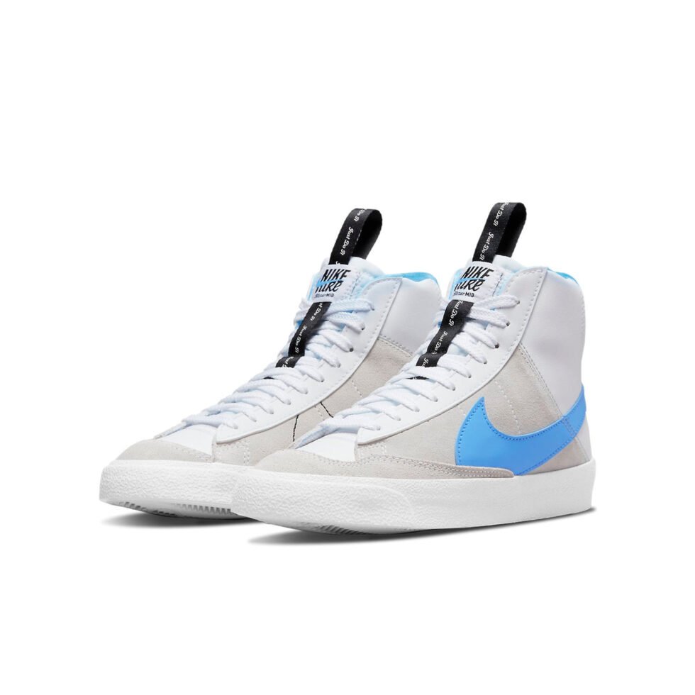 (GS) Nike Blazer Mid '77 SE 'Dance - White University Blue' DH8640-104 - Image 3
