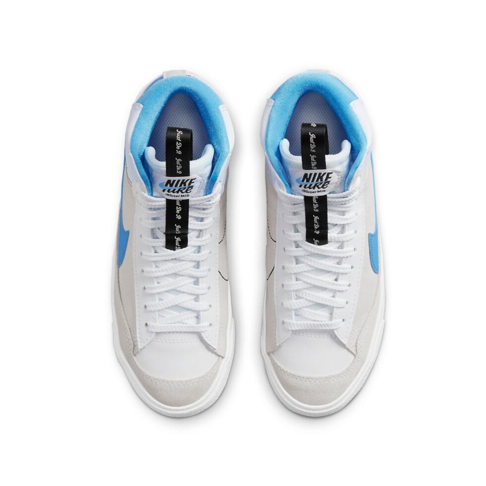 (GS) Nike Blazer Mid '77 SE 'Dance - White University Blue' DH8640-104 - Image 4