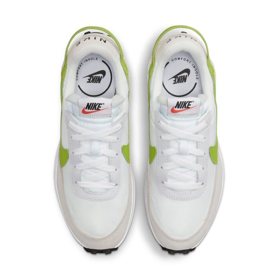 (WMNS) Nike Waffle Debut 'White Atomic Green' DH9523-101 - Image 4