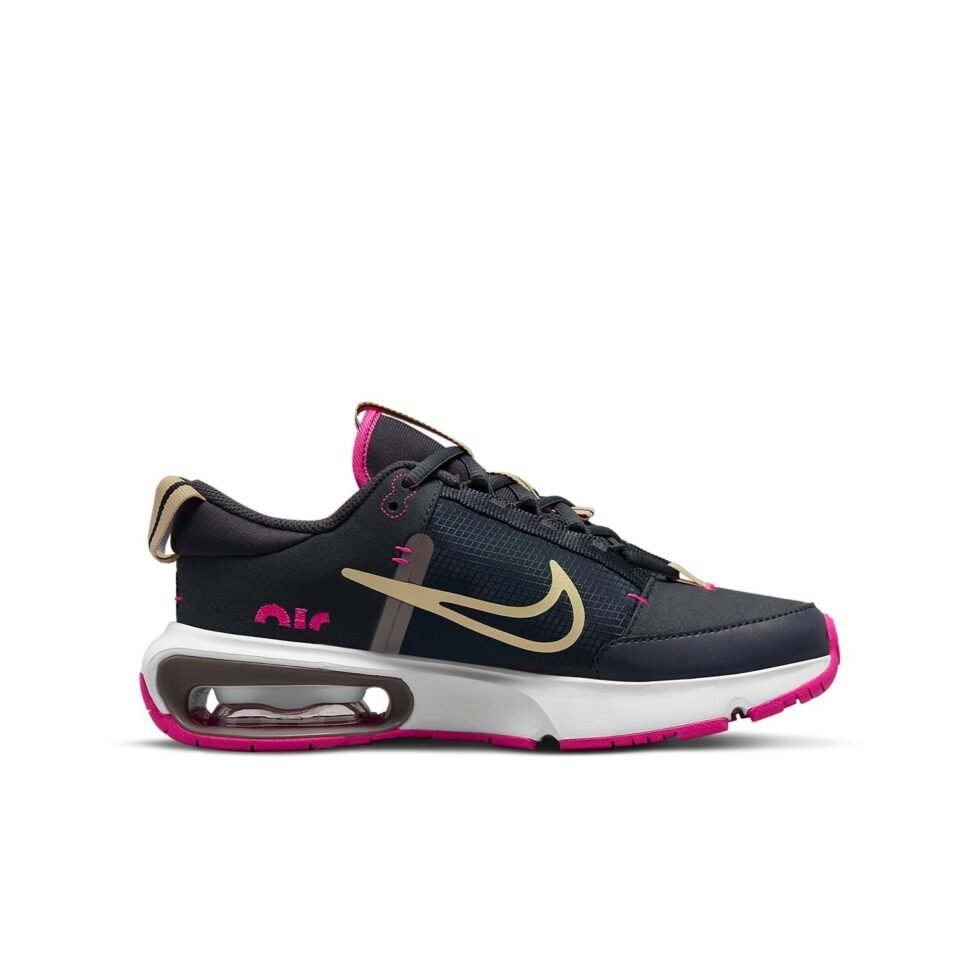 (GS) Nike Air Max Intrlk SE 'Off Noir Mtlc Gold Star Pink Prime' DJ0011-001 - Image 2