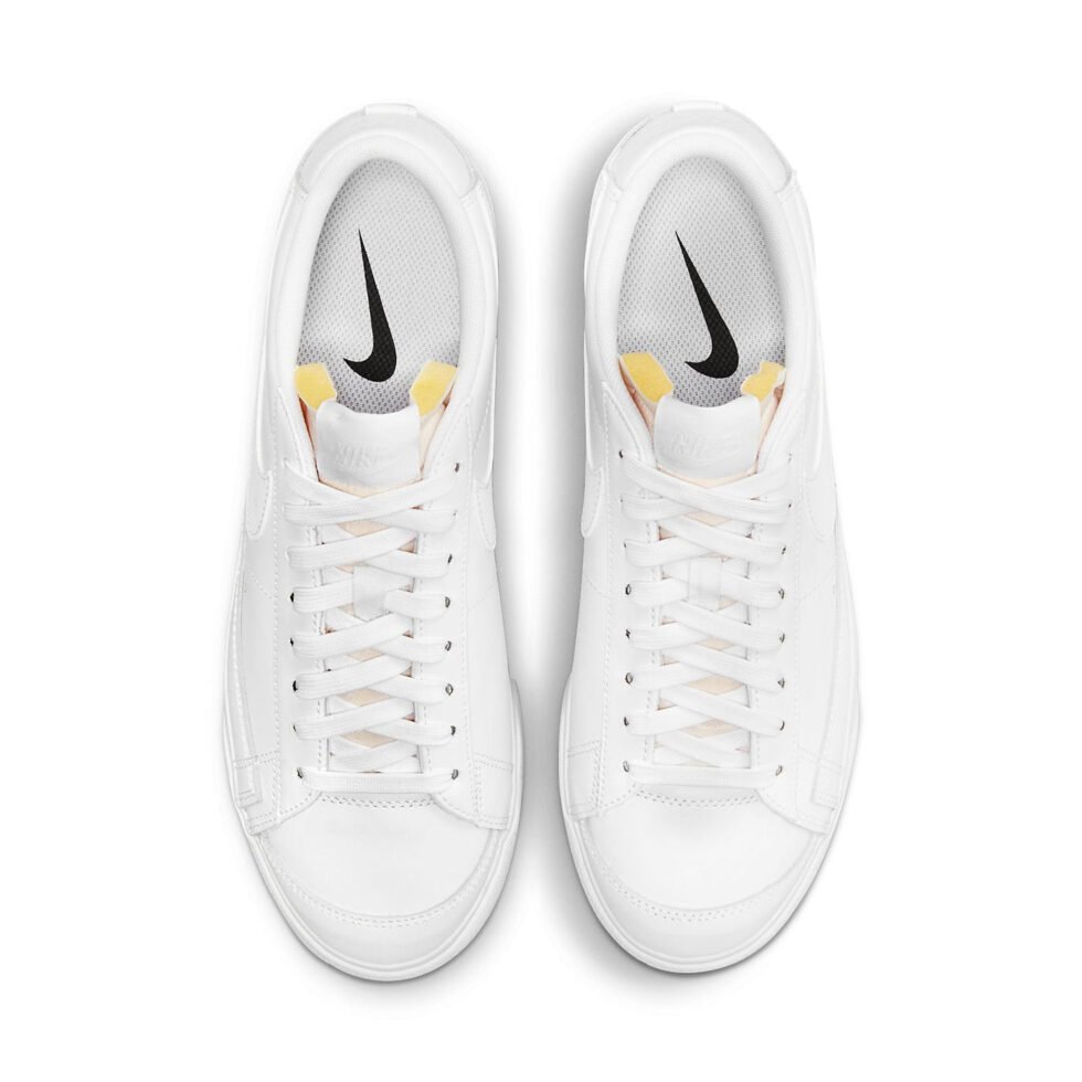 (WMNS) Nike Blazer Low Platform 'Triple White' DJ0292-100 - Image 4
