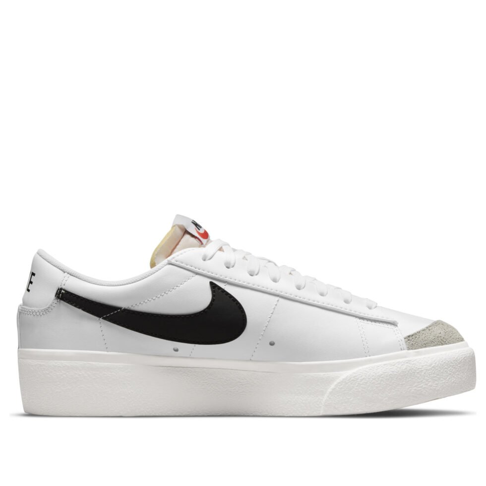 (WMNS) Nike Blazer Low Platform 'White Black' DJ0292-101 - Image 2