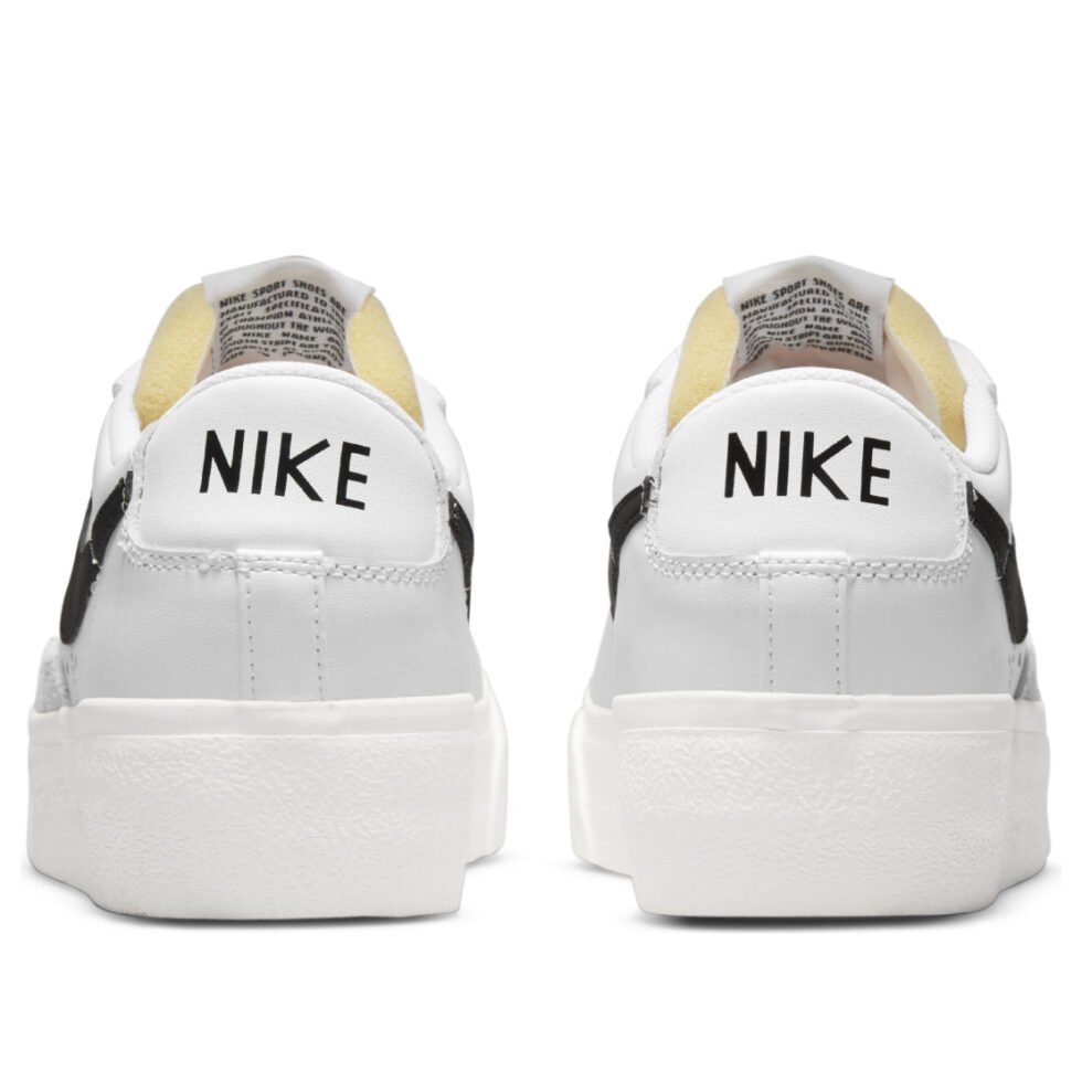 (WMNS) Nike Blazer Low Platform 'White Black' DJ0292-101 - Image 5