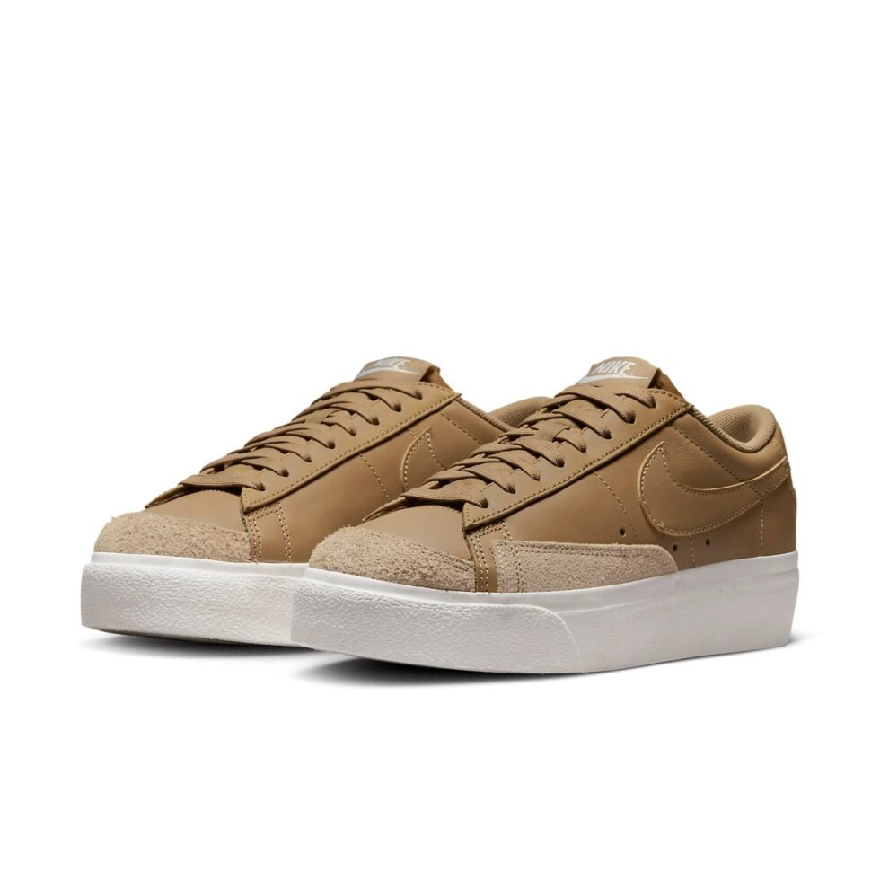 (WMNS) Nike Blazer Low Platform 'Dark Driftwood' DJ0292-200 - Image 3