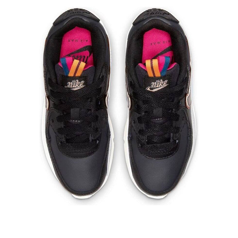 (PS) Nike Air Max 90 Leather SE 'Off Noir Metallic Pewter' DJ0415-001 - Image 4