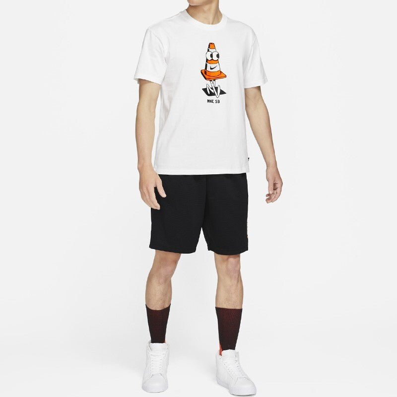 Nike SB Funny Cartoon Printing Sports Round Neck Short Sleeve White DJ1225-100 - Image 2