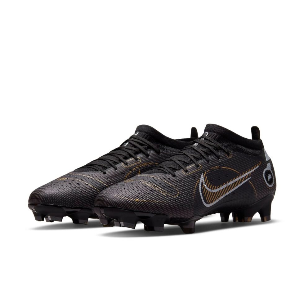 Nike Mercurial Vapor 14 Pro FG 'Black Metallic Gold' DJ2846-007 - Image 4