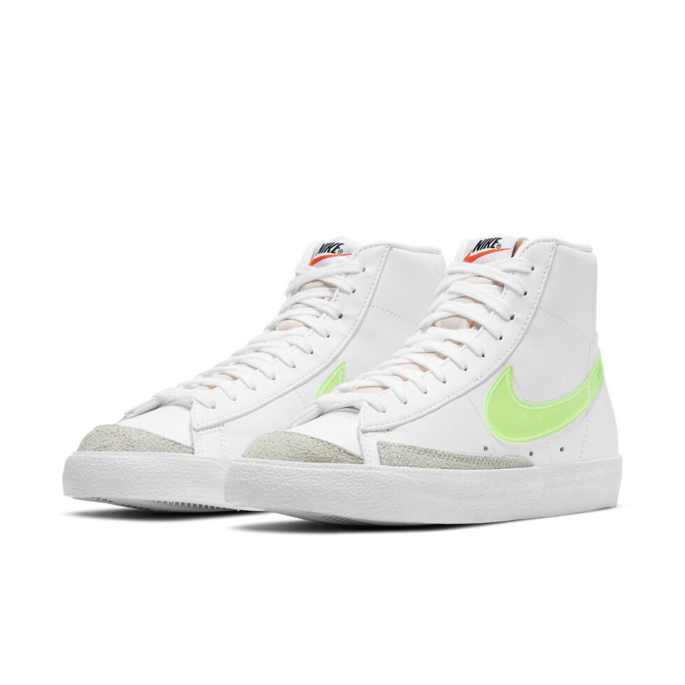 (WMNS) Nike Blazer Mid '77 Essential 'White Volt' DJ3050-100 - Image 3