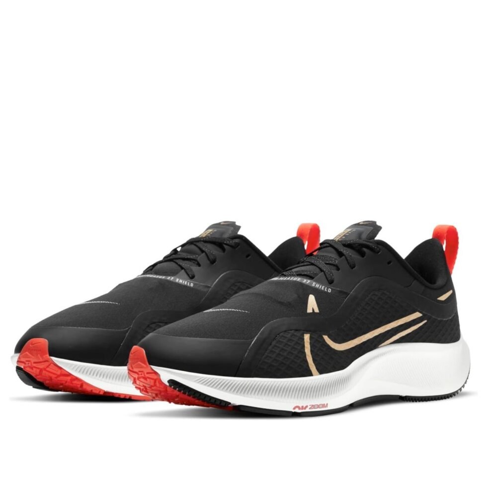Nike Air Zoom Pegasus 37 Shield 'Black Gold' DJ3271-061 - Image 3
