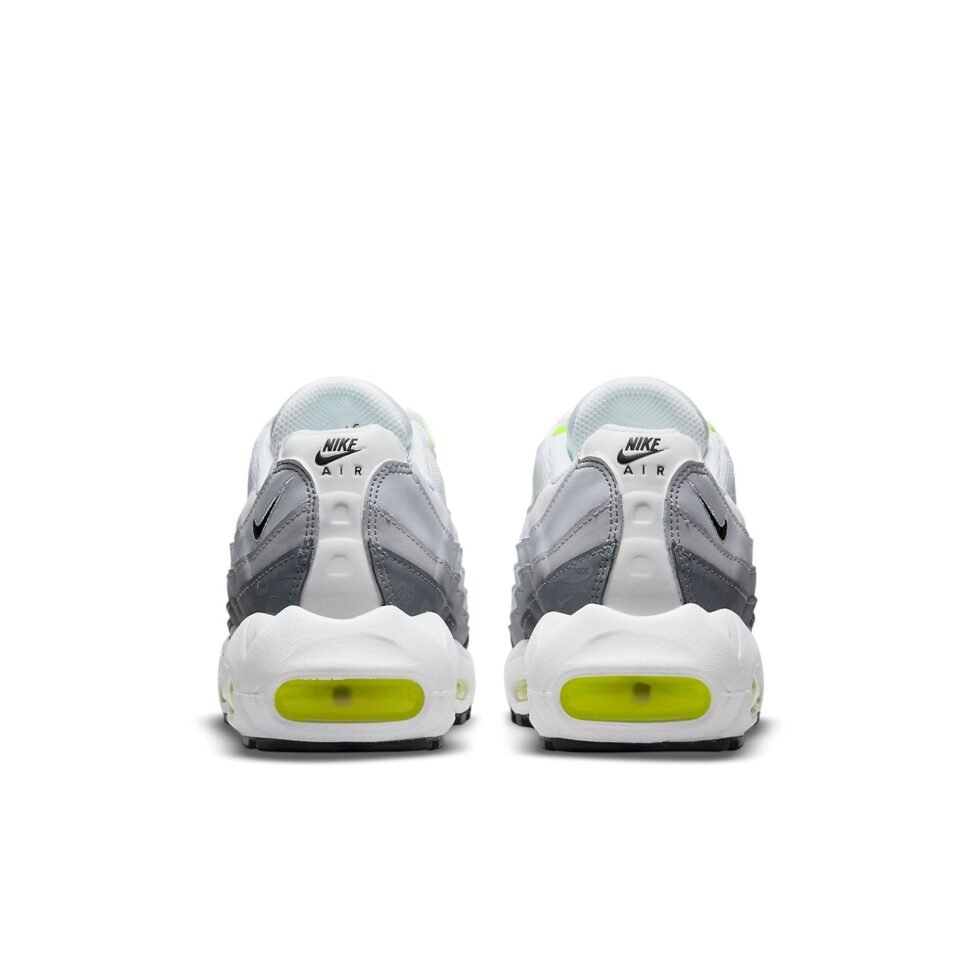 (GS) Nike Air Max 95 Recraft 'Logos Pack - White Neon' DJ3341-100 - Image 5