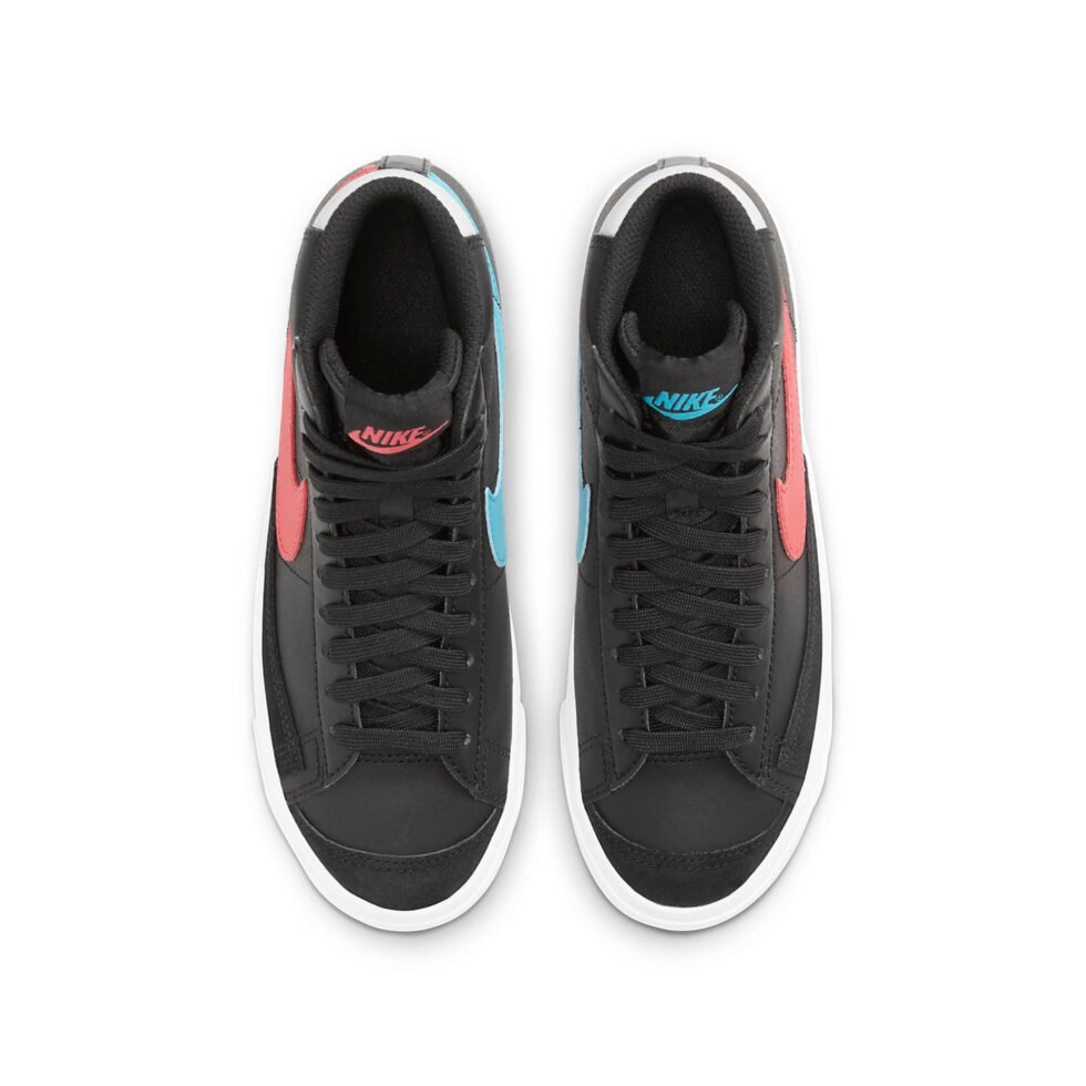 (GS) Nike Blazer Mid '77 'Black Fusion Red Blue' DJ4607-001 - Image 4