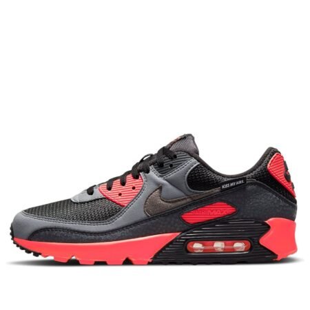 Nike Air Max 90 'Kiss My Airs - Black Laser Crimson' DJ4626-001