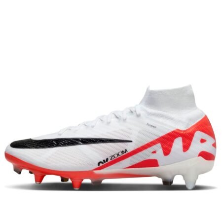 Nike Zoom Mercurial Superfly 9 Elite SG Pro AC 'White Red' DJ5166-600