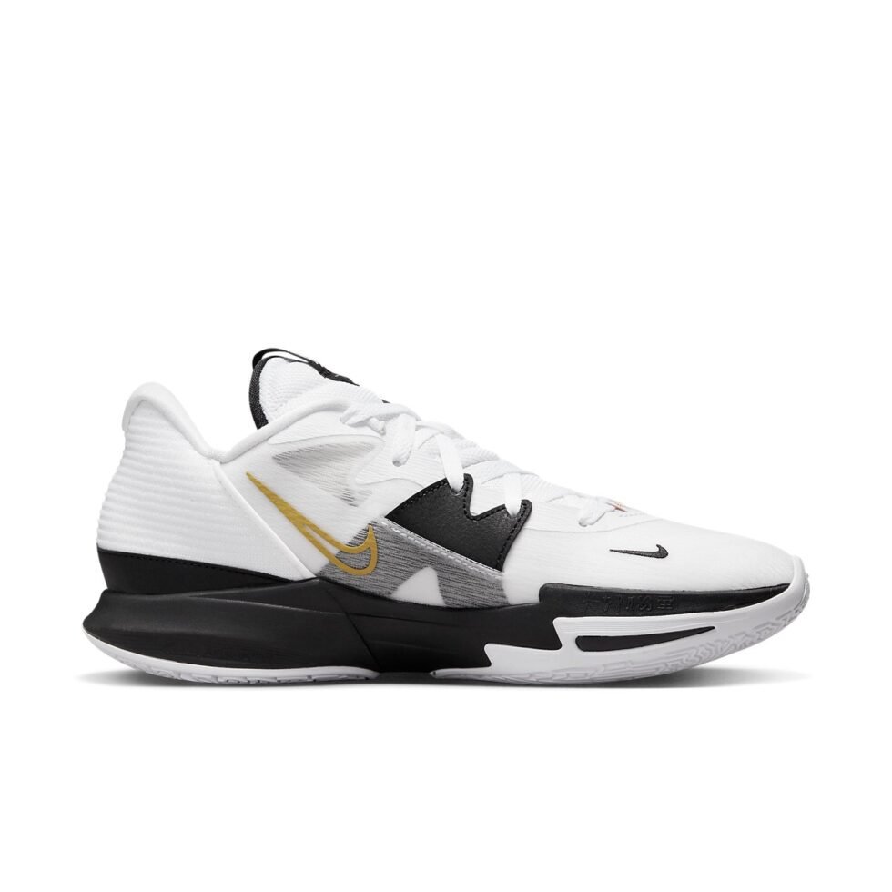 Nike Kyrie Low 5 'White Black Metallic Gold' DJ6012-101 - Image 2