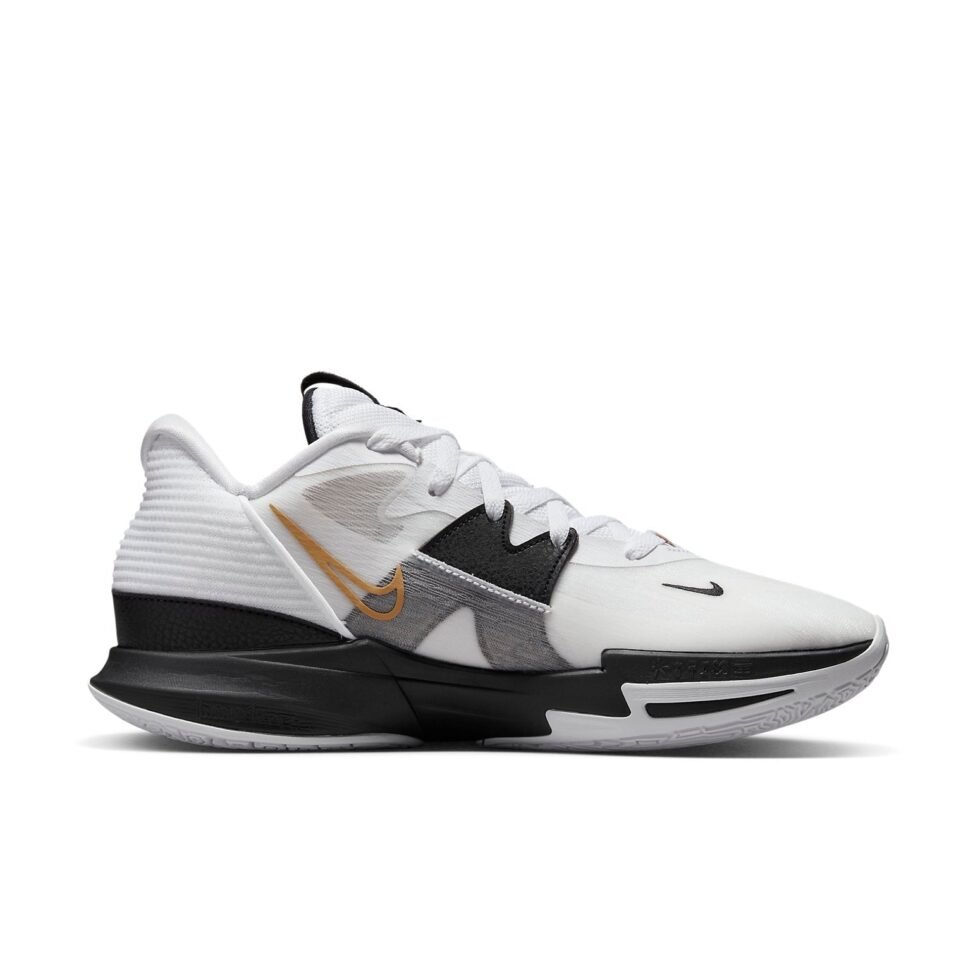 Nike Kyrie Low 5 EP 'White Black Metallic Gold' DJ6014-101 - Image 2