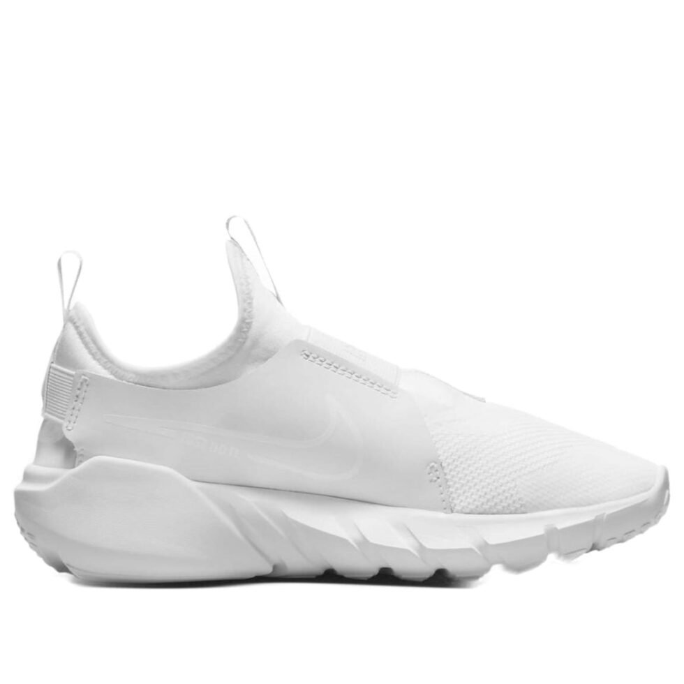 (GS) Nike Flex Runner 2 'Triple White' DJ6038-100 - Image 2