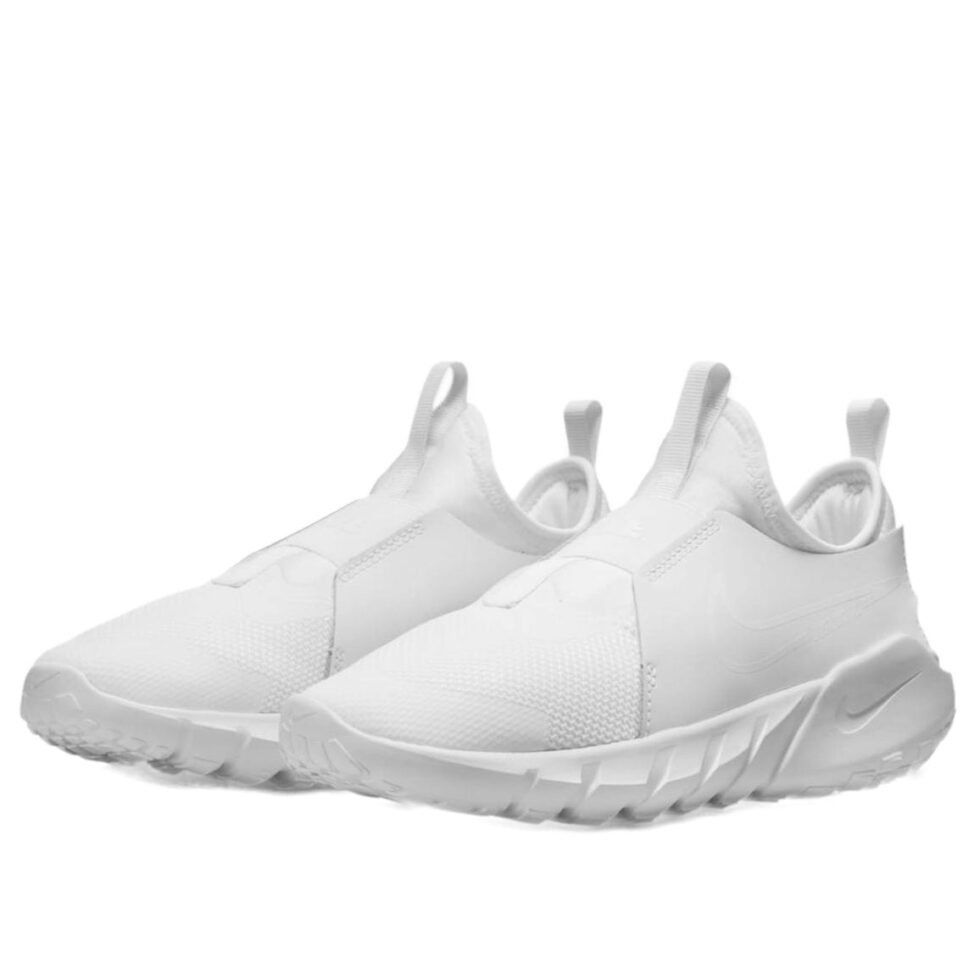 (GS) Nike Flex Runner 2 'Triple White' DJ6038-100 - Image 3