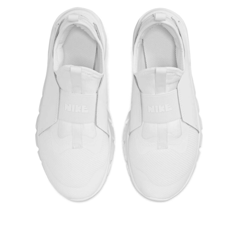 (GS) Nike Flex Runner 2 'Triple White' DJ6038-100 - Image 4
