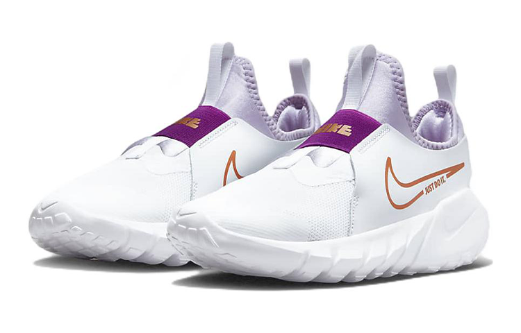 (GS) Nike Flex Runner 2 'White Violet Frost' DJ6038-101 - Image 3