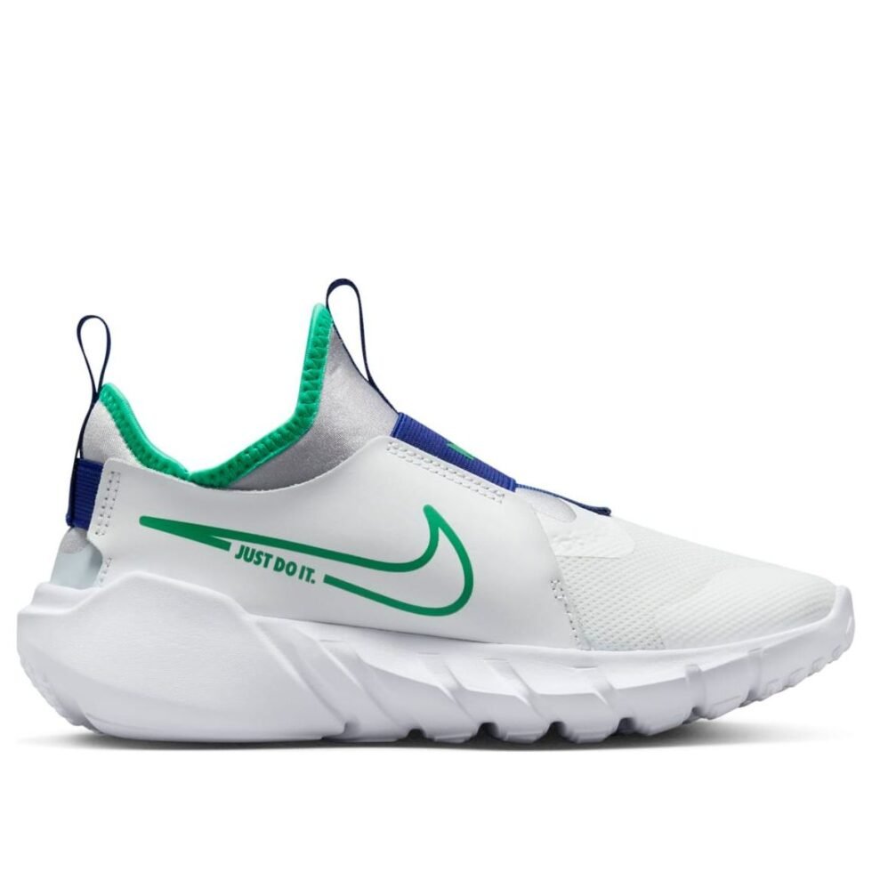 (GS) Nike Flex Runner 2 'White Stadium Green' DJ6038-102 - Image 2