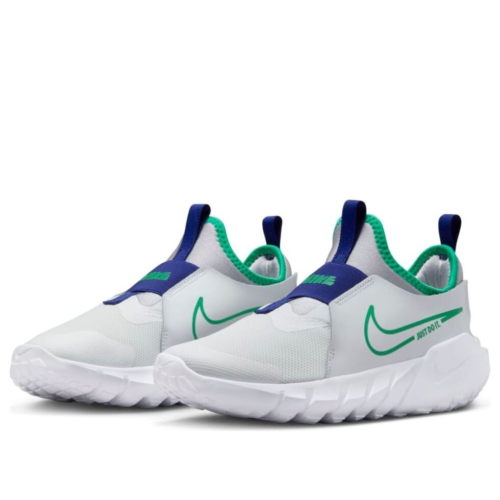 (GS) Nike Flex Runner 2 'White Stadium Green' DJ6038-102 - Image 3