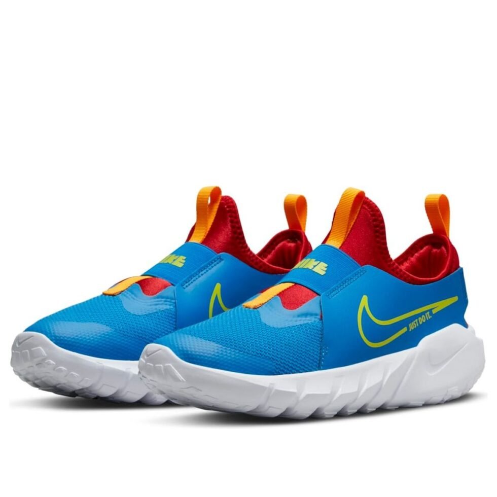 (GS) Nike Flex Runner 2 'Photo Blue Atomic Green' DJ6038-402 - Image 3