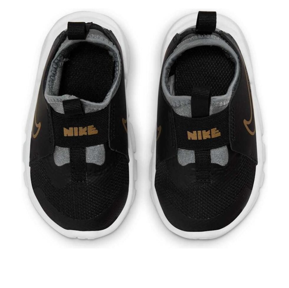 (TD) Nike Flex Runner 2 'Black Metallic Gold' DJ6039-007 - Image 4