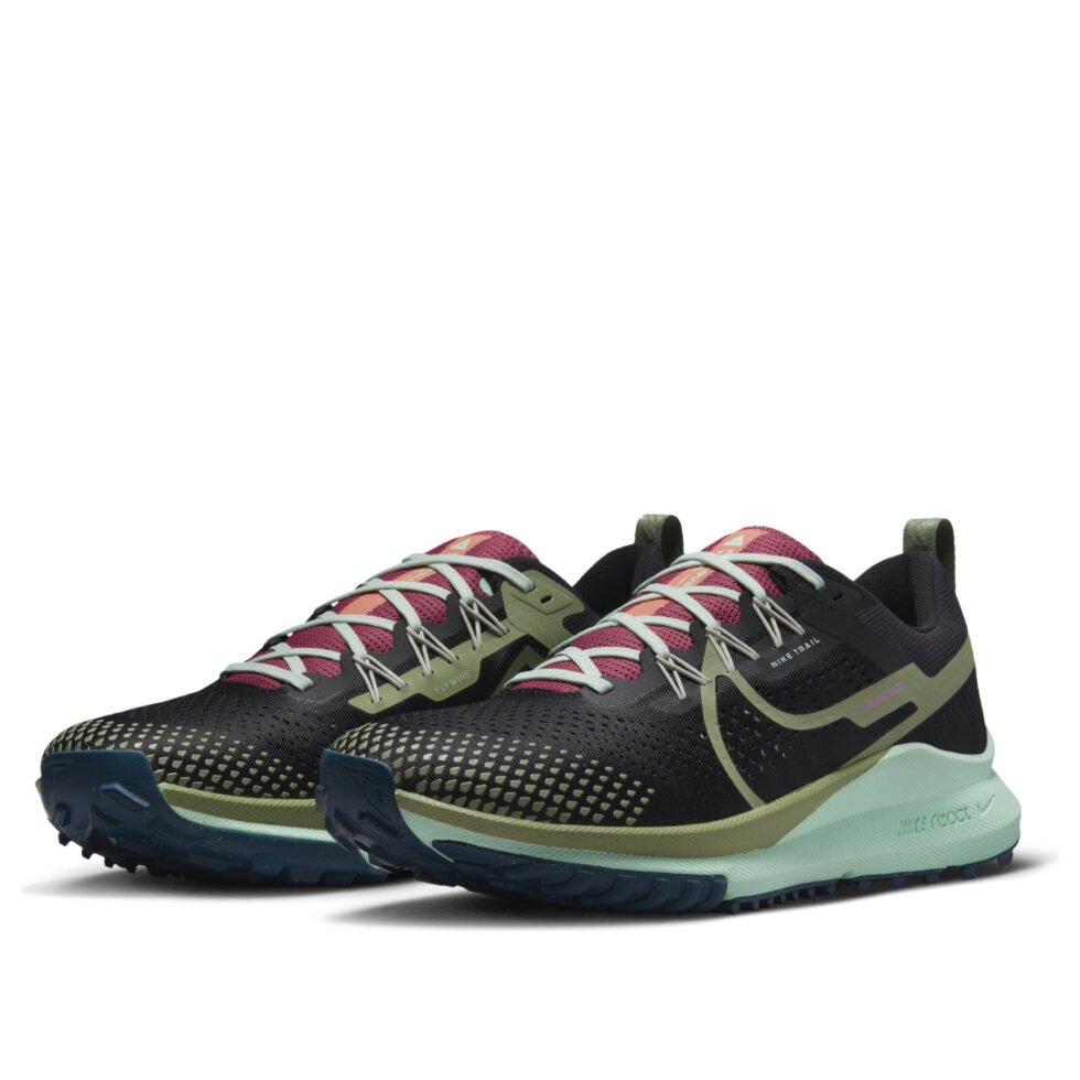 Nike React Pegasus Trail 4 'Black Alligator Mint' DJ6158-004 - Image 4