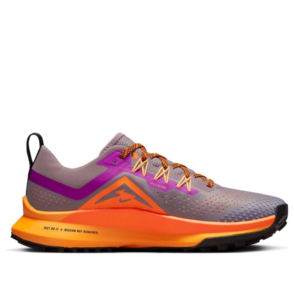 (WMNS) Nike React Pegasus Trail 4 'Purple Smoke Total Orange' DJ6159-500 - Image 2