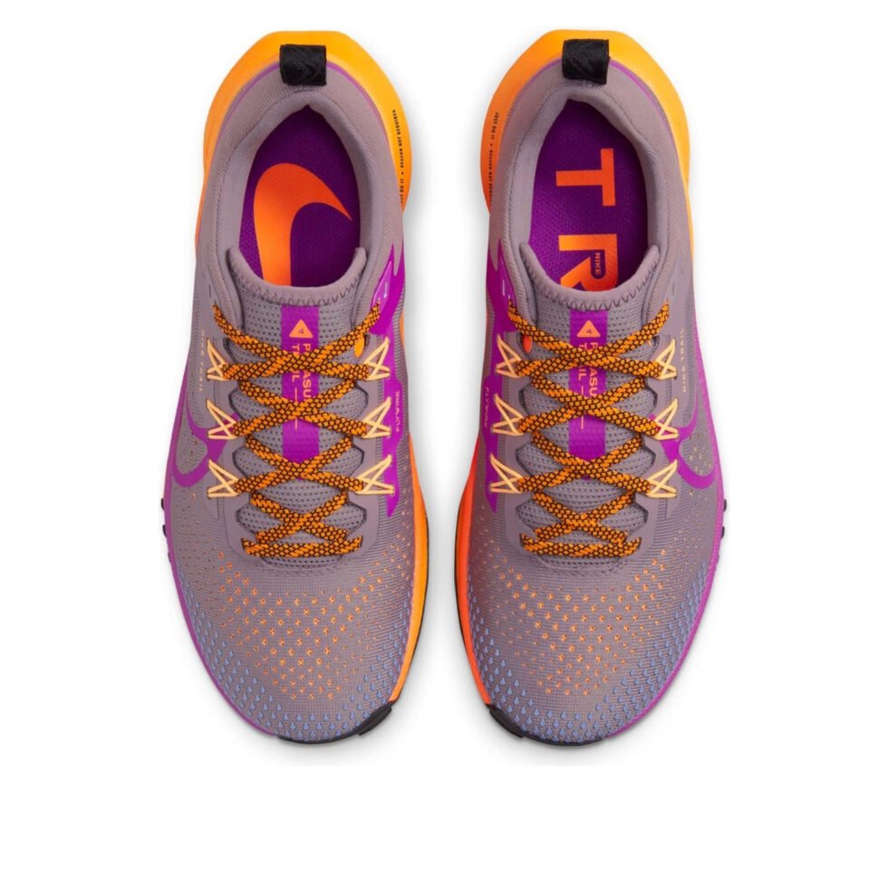 (WMNS) Nike React Pegasus Trail 4 'Purple Smoke Total Orange' DJ6159-500 - Image 4