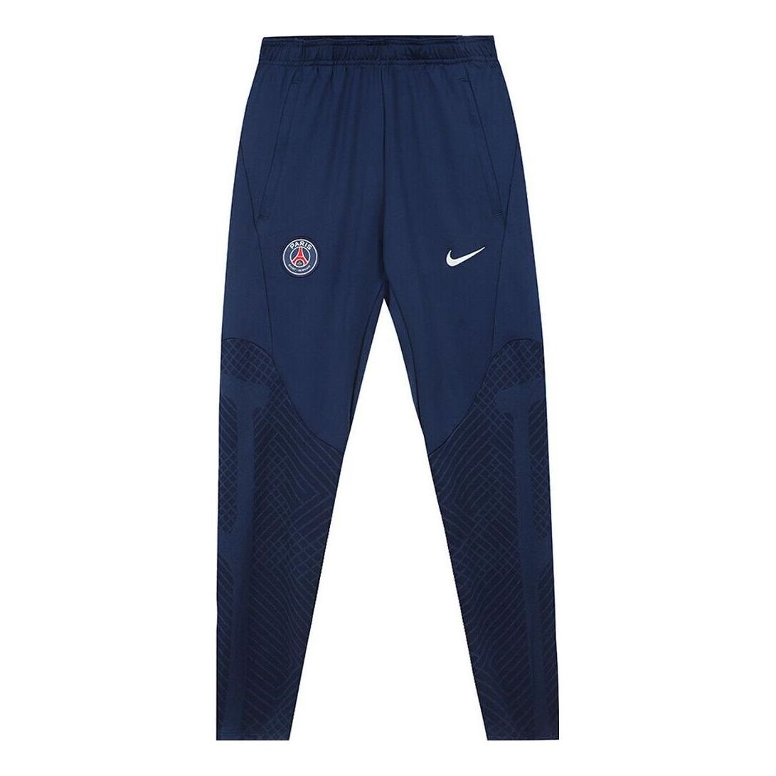 Men's Nike Solid Color Logo Soccer/Football Sports Pants/Trousers/Joggers Paris Saint-Germain Autumn Blue DJ8550-410