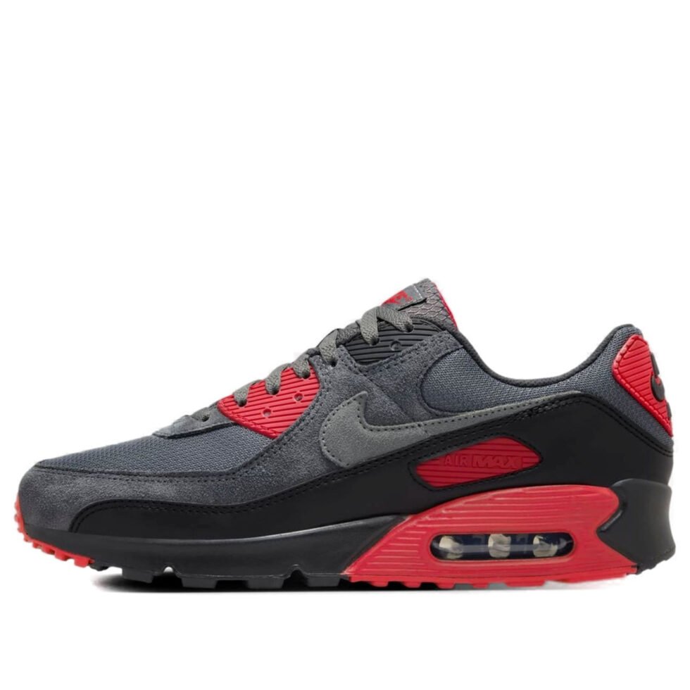 Nike Air Max 90 'Smoke Grey Fire Red' DM0029-007