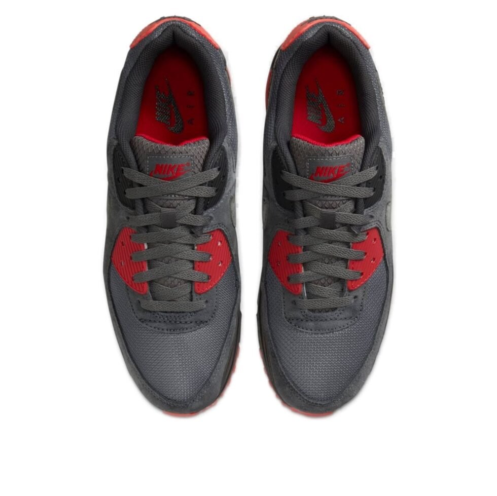 Nike Air Max 90 'Smoke Grey Fire Red' DM0029-007 - Image 4