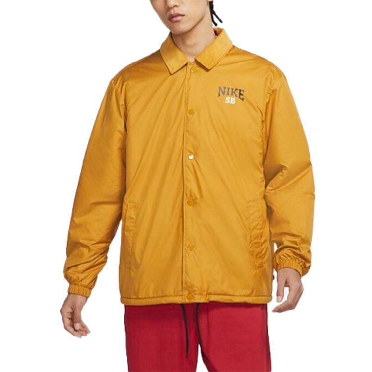 Nike SB Skateboard Casual Sports Skateboard lapel Jacket Yellow DM0871-712 - Image 3