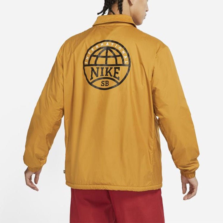 Nike SB Skateboard Casual Sports Skateboard lapel Jacket Yellow DM0871-712 - Image 4