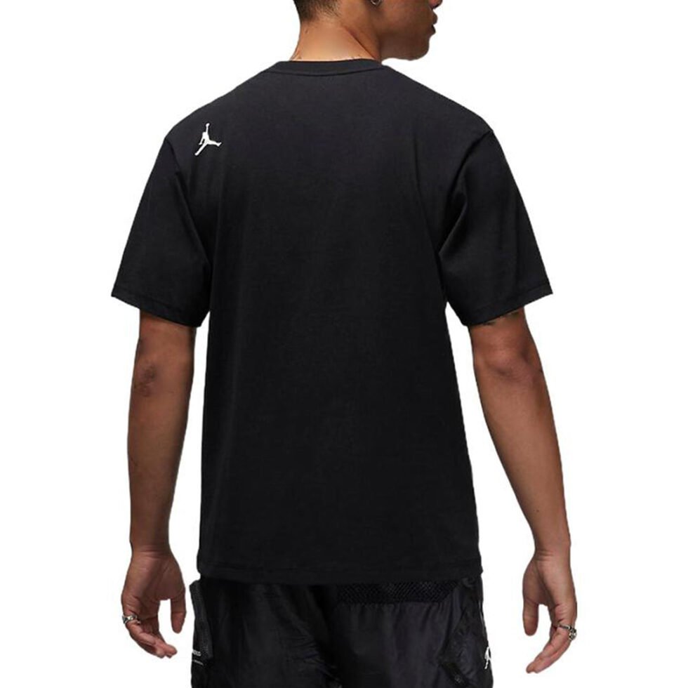 Air Jordan 23 Engineered Solid Color Pocket Round Neck Casual Short Sleeve Black DM1389-010 - Image 4