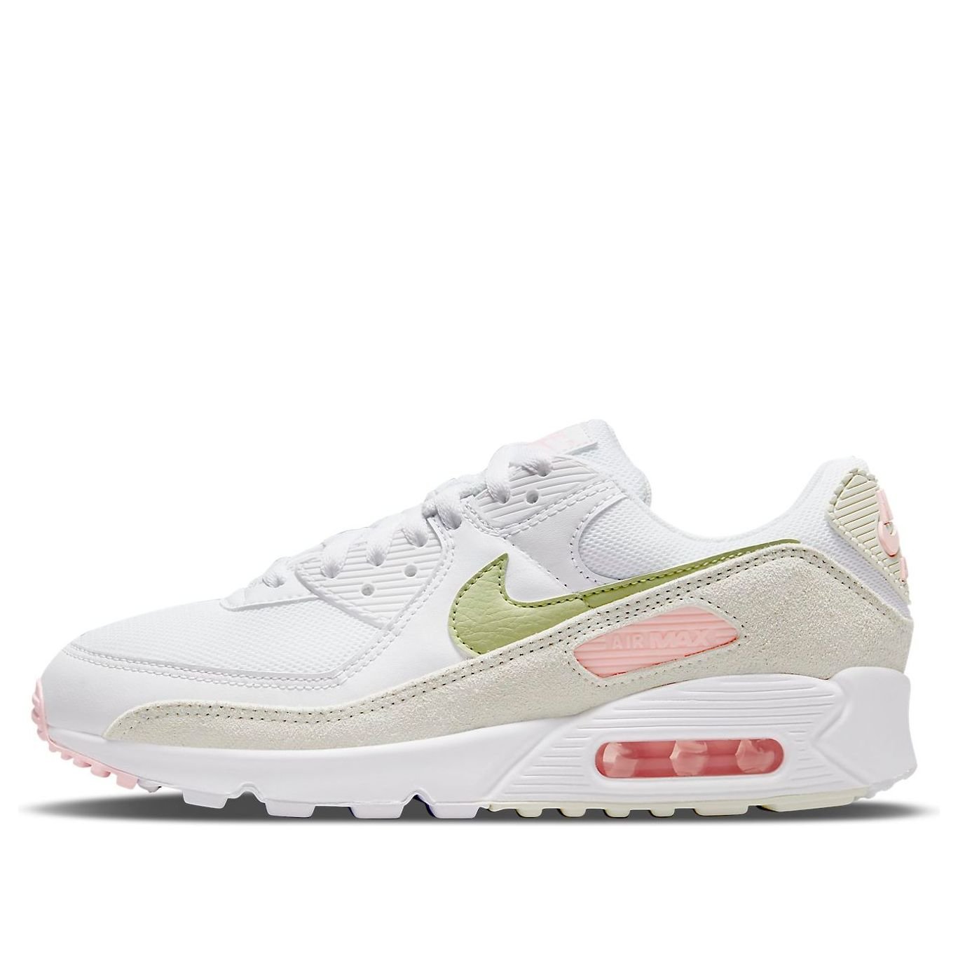 (WMNS) Nike Air Max 90 'White Light Olive Pink' DM2874-100