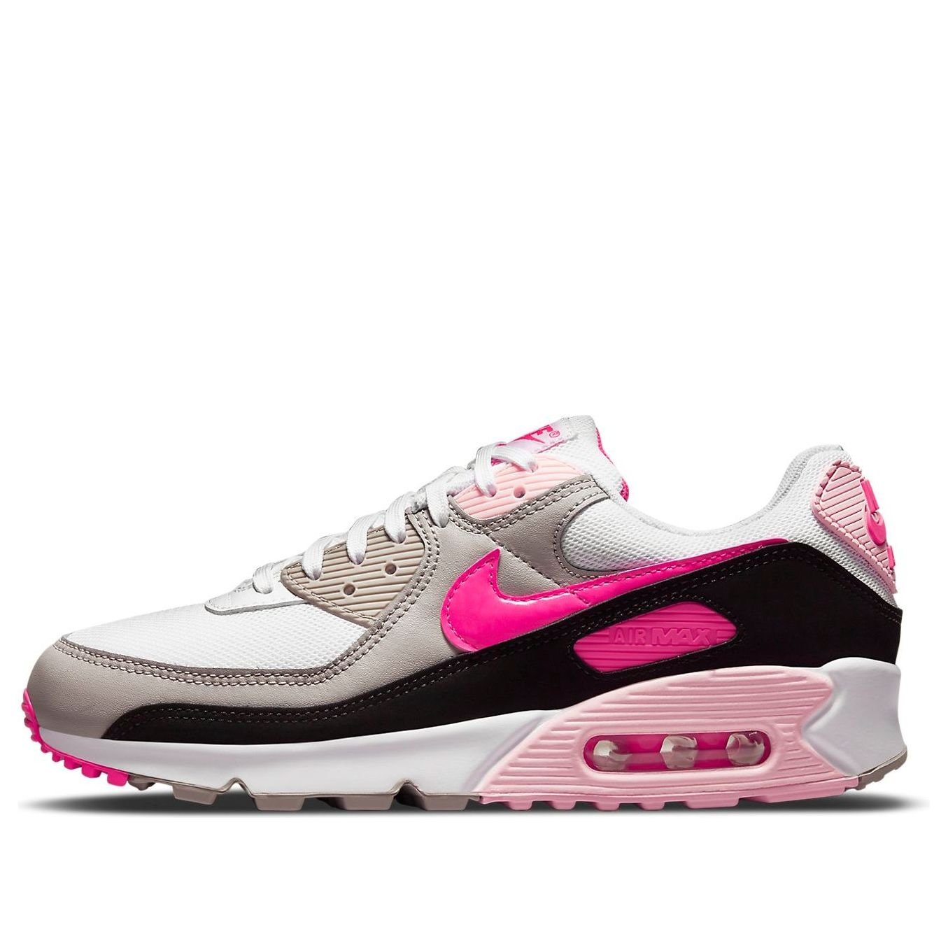 (WMNS) Nike Air Max 90 'White Hyper Pink' DM3051-100