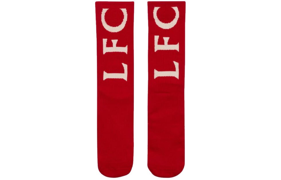 Nike Snkr Sox Crew Liverpool Soccer/Football Sports Mid Tops Socks One Pair Red DM3276-687 - Image 2